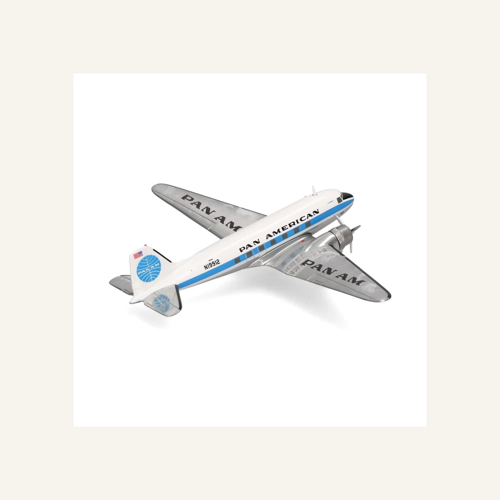 Herpa 573382 1/200 Ölçek, Pan American Havayolları Douglas DC-3 ( 's Clipperle) N19912, Metal