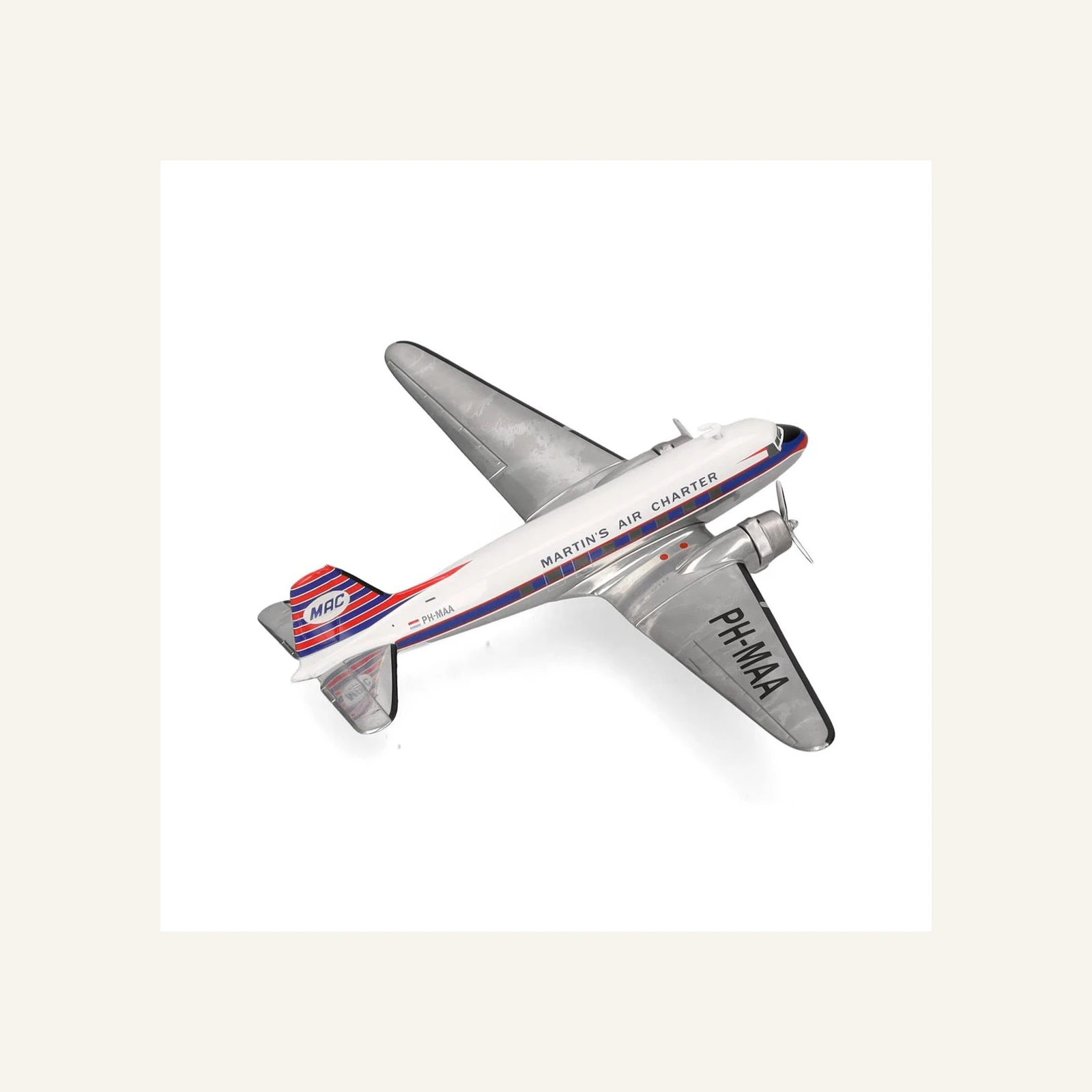 Herpa 573566 1/200 Ölçek, Martin's Air Charter Douglas DC-3, PH-MAA, Metal