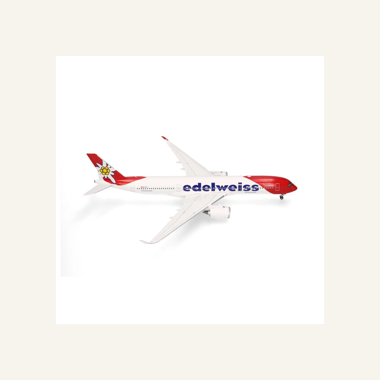 Herpa 573511 1/200 Ölçek, Edelweiss Air Airbus A350-900 (Piz Bernina) HB-IHF