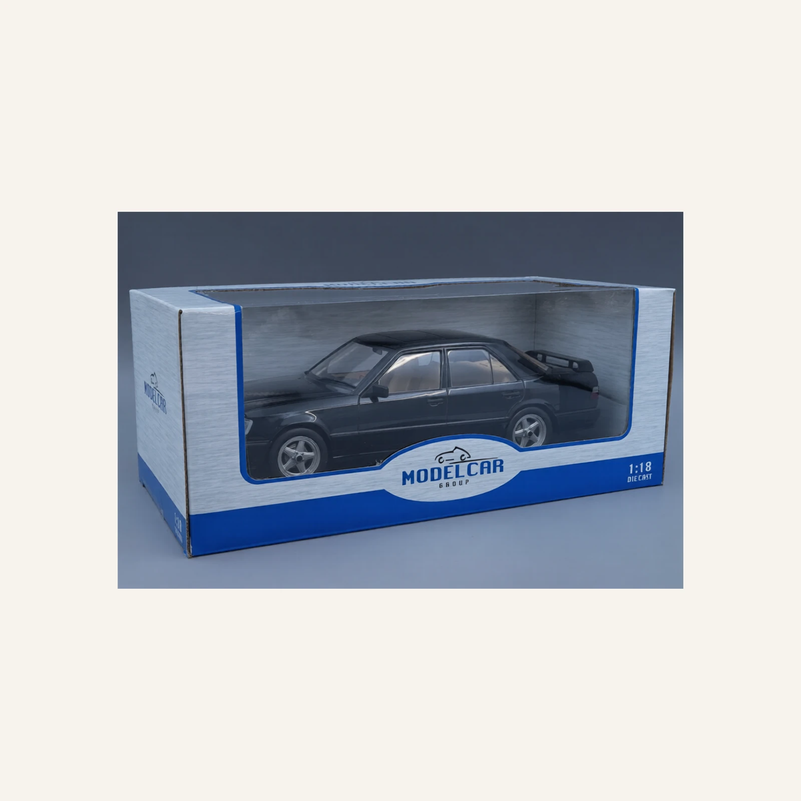 Mcg 18341 1/18 Ölçek, Mercedes Benz W124, Tuning-Black Metallik