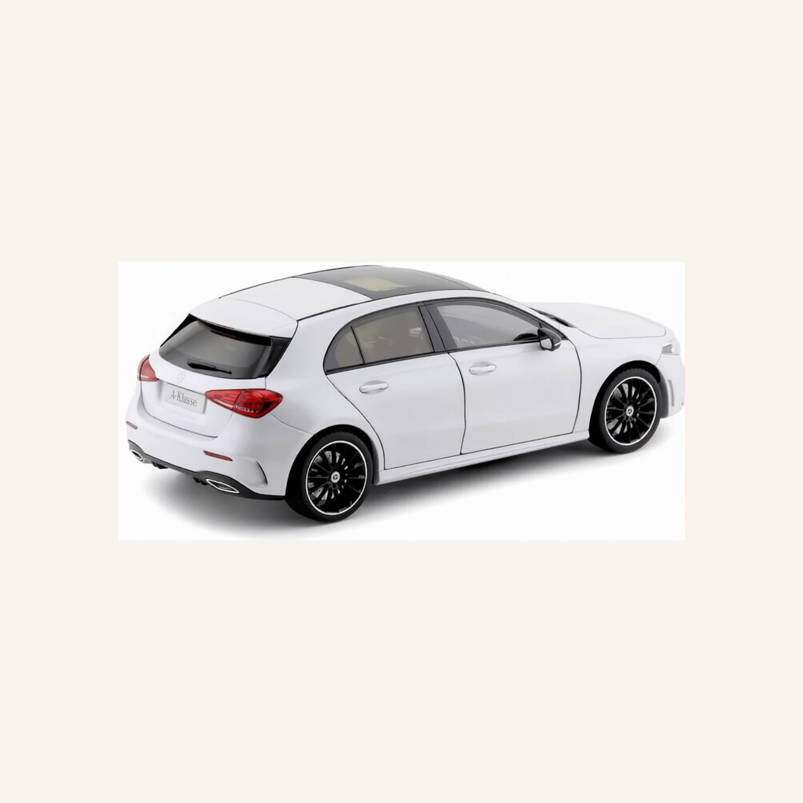 Nzg 66960429 1/18 Ölçek, Mercedes Benz A-Klasse, Digital White Metallic