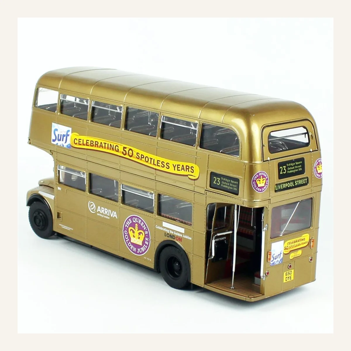 Sunstar 2942 1/24 Ölçek, 1986 Routemaster 50.Yıl, Altın rengi