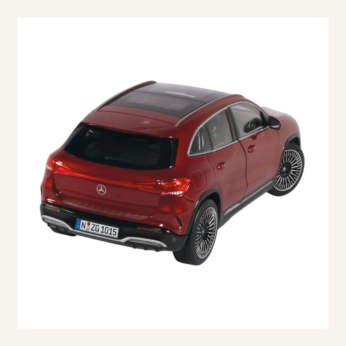 NZG 1015/11 1/18 Ölçek, Mercedes-Benz EQA Araba, Metalik Kırmızı