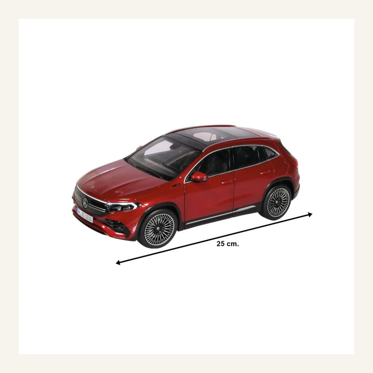 NZG 1015/11 1/18 Ölçek, Mercedes-Benz EQA Araba, Metalik Kırmızı