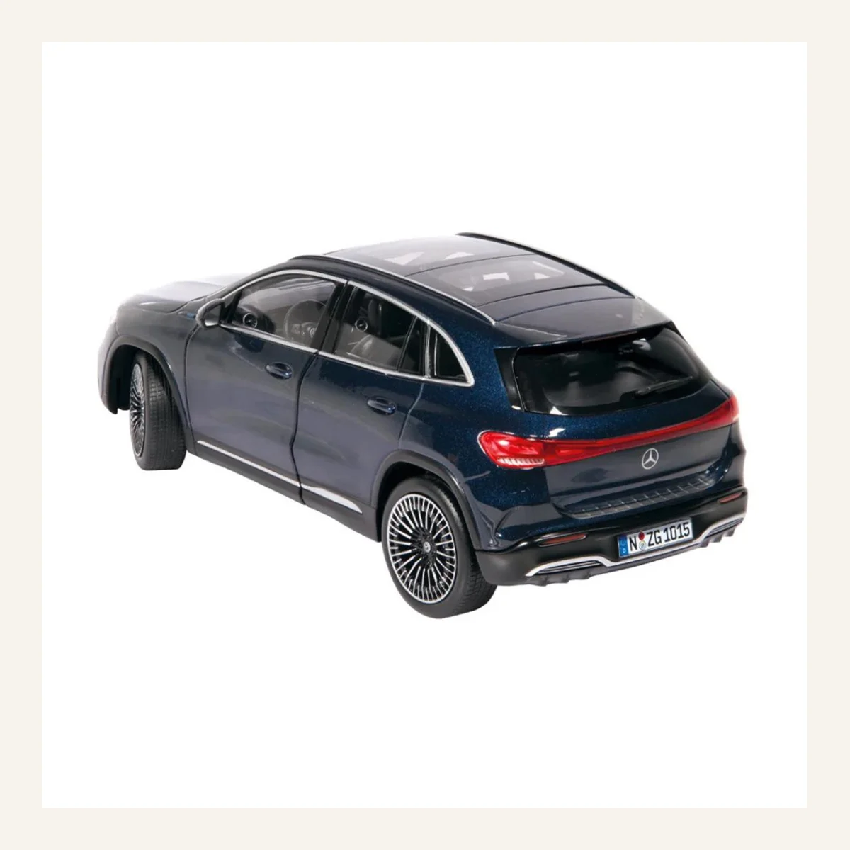 NZG 1015/21 1/18 Ölçek, Mercedes-Benz EQA Araba, Metalik Mavi