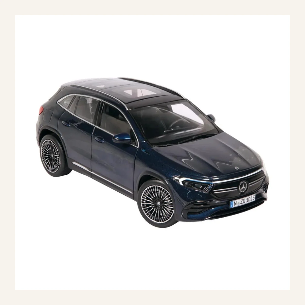 NZG 1015/21 1/18 Ölçek, Mercedes-Benz EQA Araba, Metalik Mavi