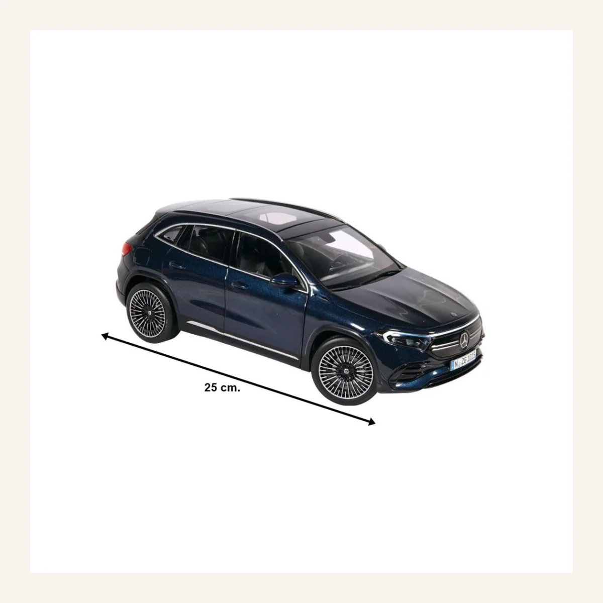 NZG 1015/21 1/18 Ölçek, Mercedes-Benz EQA Araba, Metalik Mavi