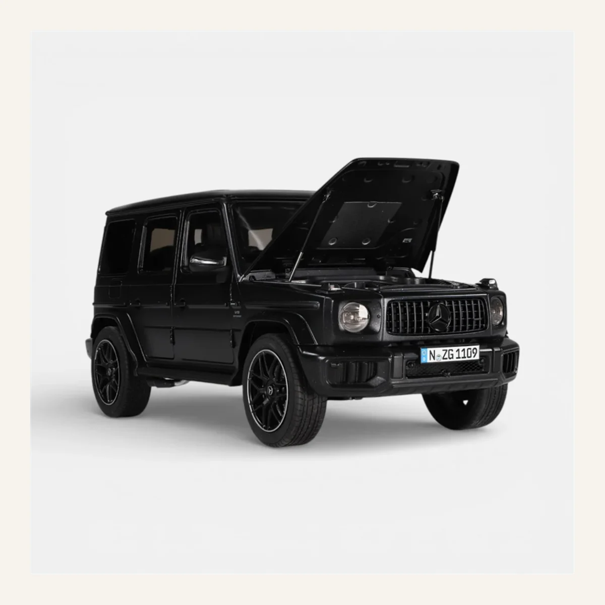 NZG 1109/52 1/18 Ölçek, Mercedes-AMG G 63 4x4 Arazi Aracı, Gece Siyahı