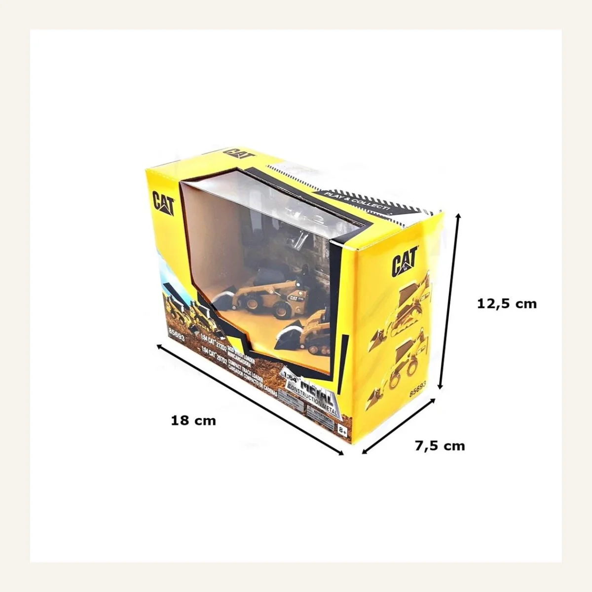 Diecast Masters 85693 1/64 Ölçek, Cat 272D2 ve Cat 297D2 Kombine Yükleyiciler, 2 adet