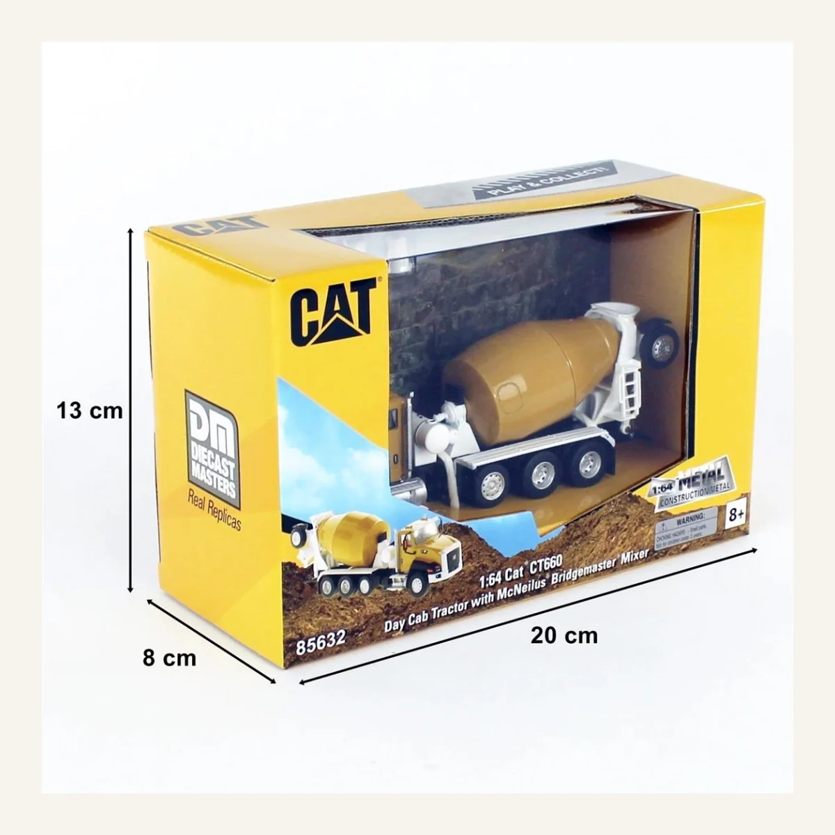Diecast Masters 85632 1/64 Ölçek, Cat CT660 Çimento Mikseri